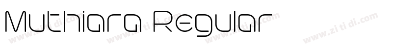 Muthiara Regular字体转换
